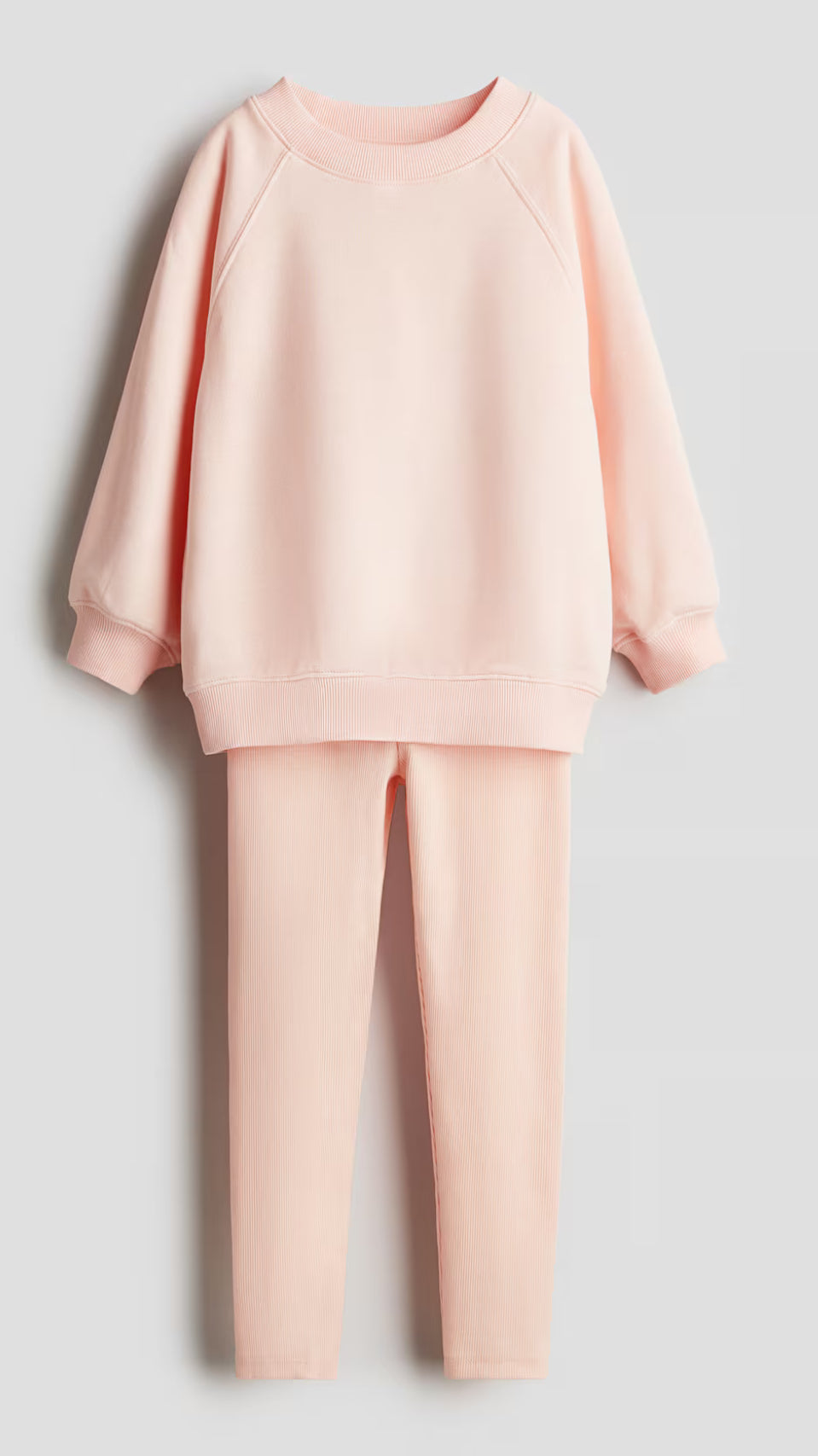 NEW Sweatshirt Ribbed Legging Set