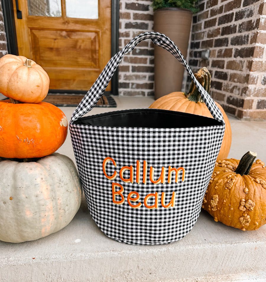 Halloween Basket GINGHAM