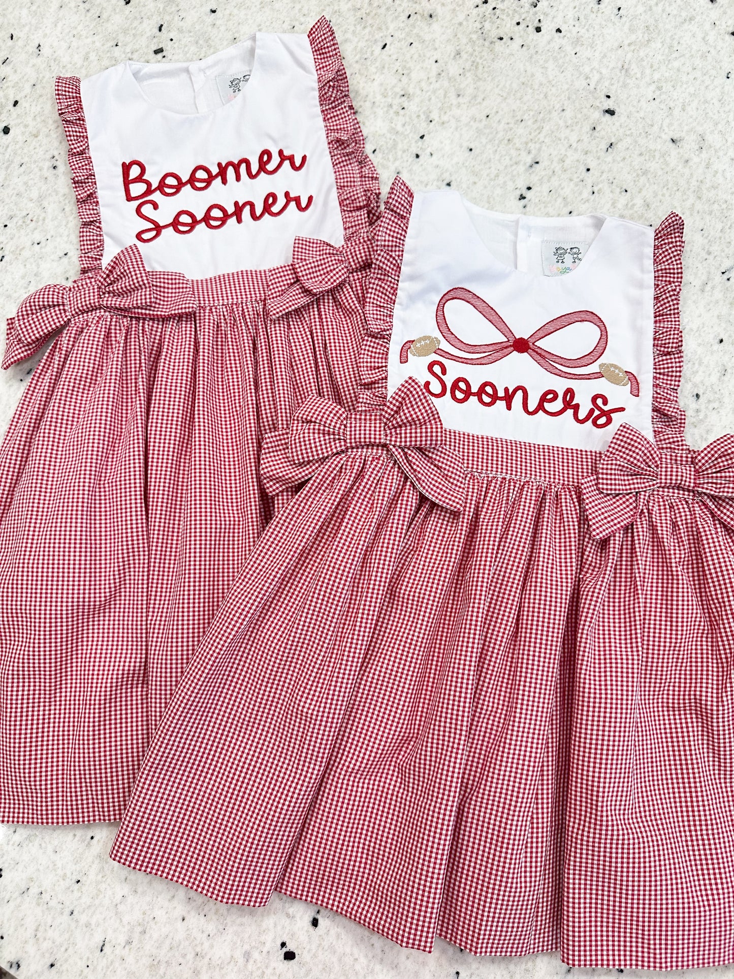 Gameday Gingham Red Dress