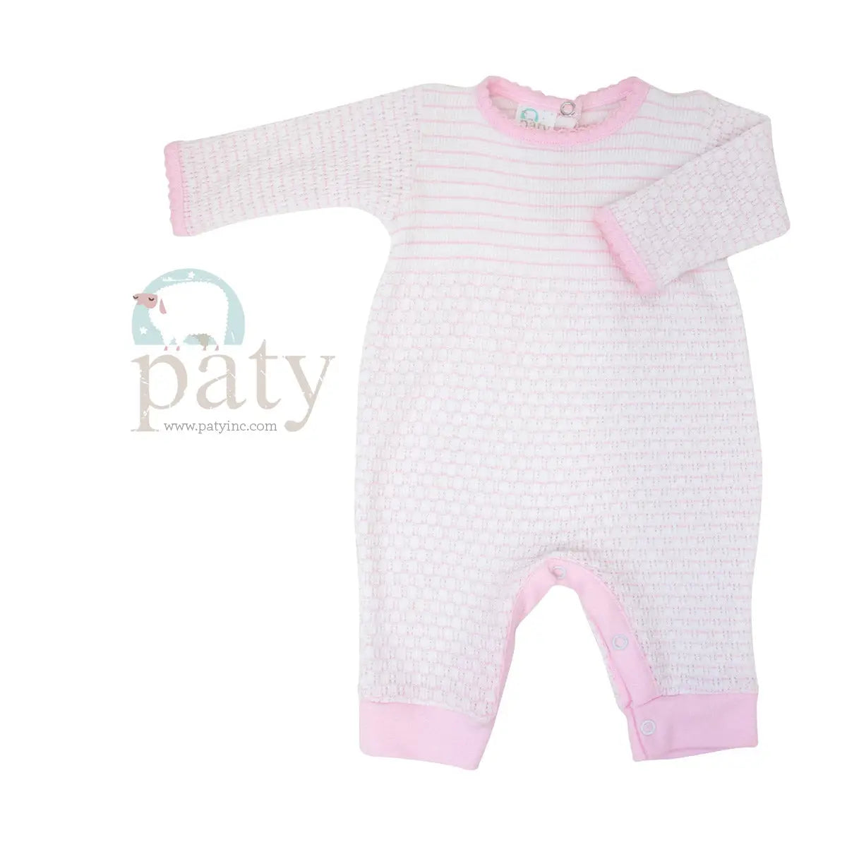 Paty Long Sleeve Pima Trim Romper