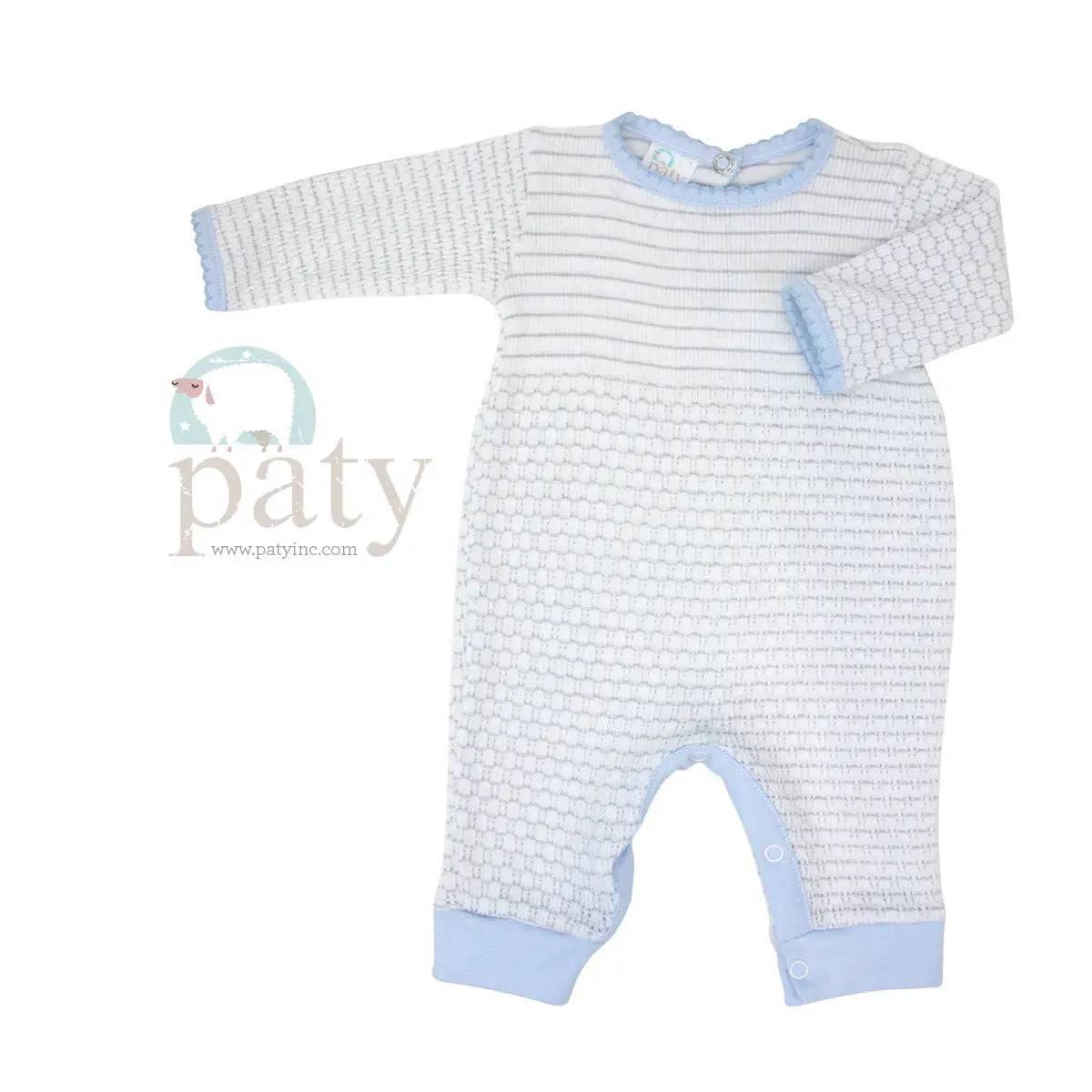 Paty Long Sleeve Pima Trim Romper
