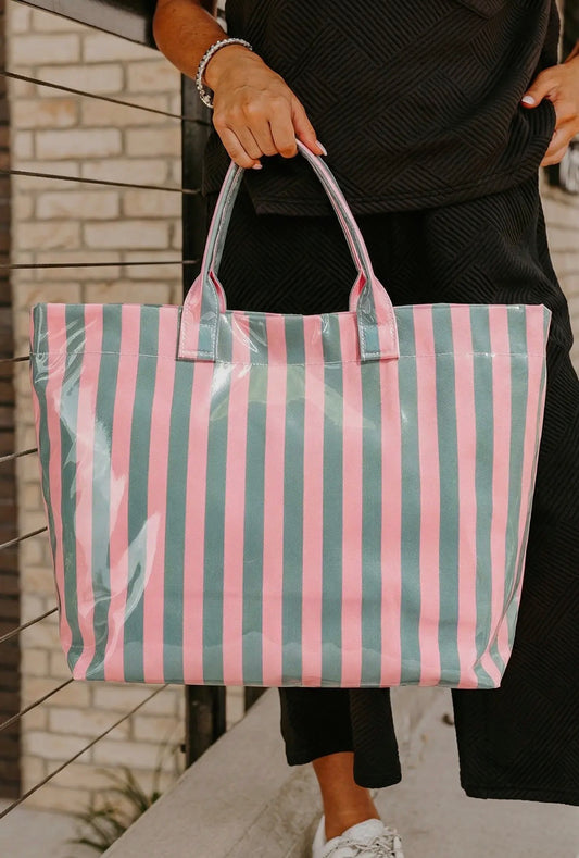Glossy Striped Totes