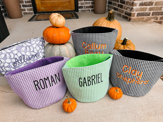 Halloween Basket GINGHAM