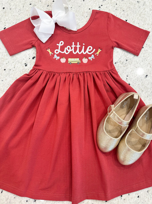Red Twirl Dress