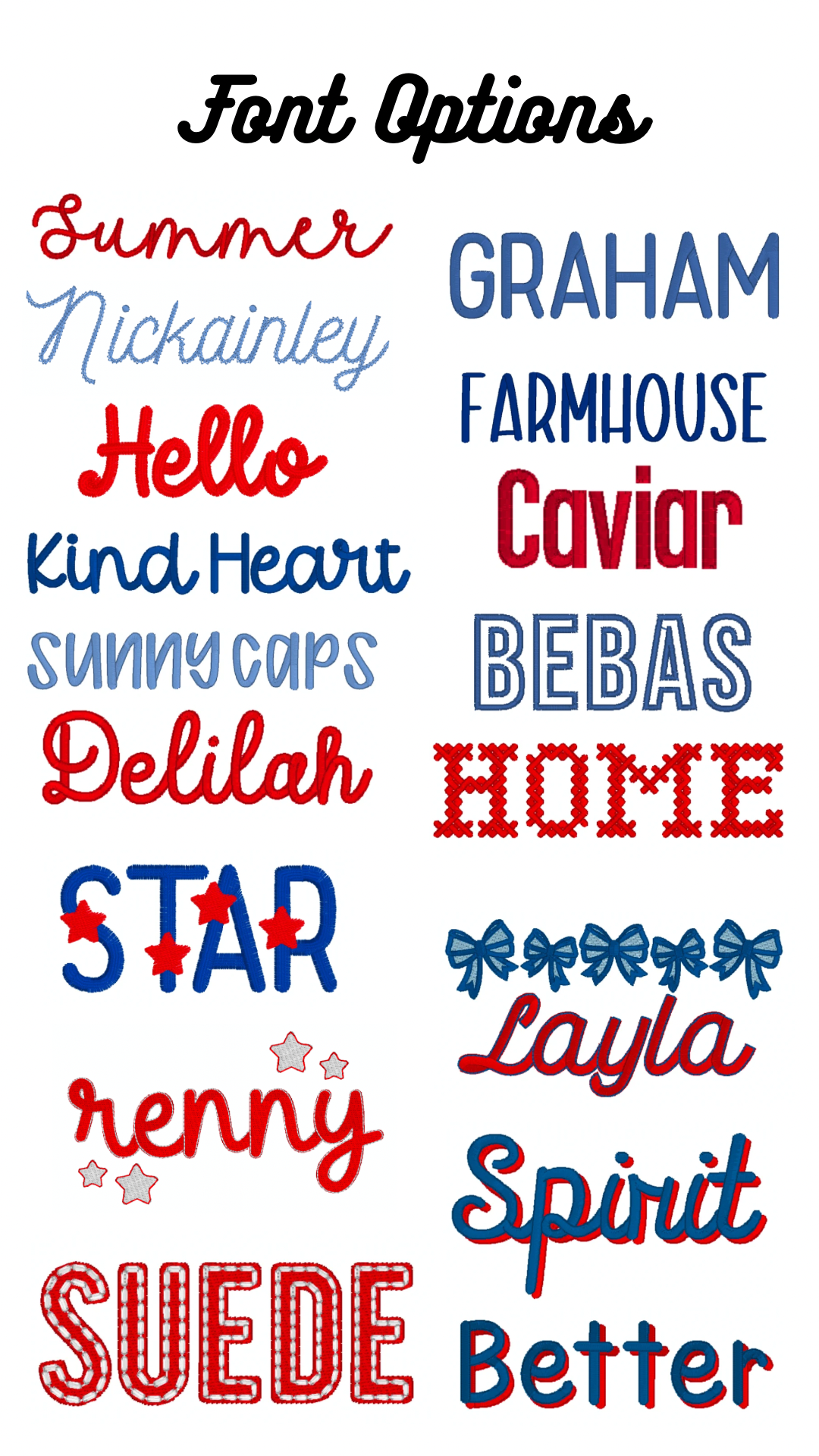 Patriotic Scallop Set